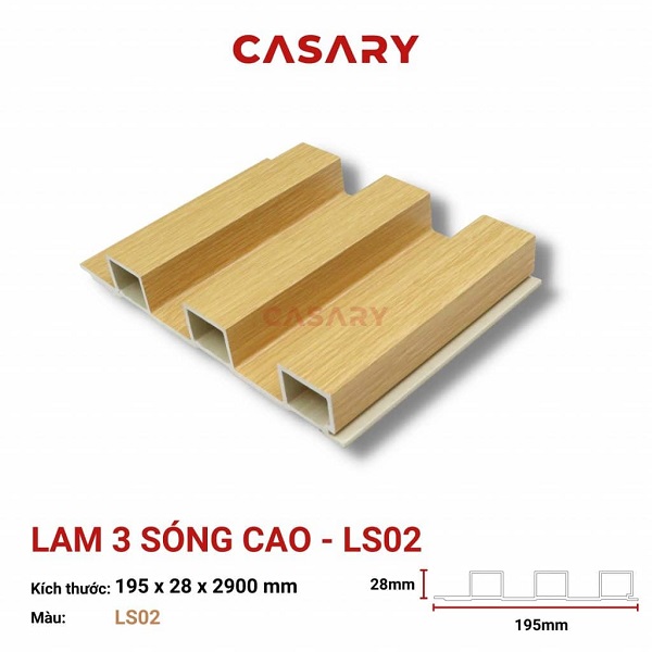 Tấm Nhựa Lam 3 Sóng Cao Carasy Ls021